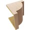 Ekena Millwork 11"W x 11"D x 11"H Wide Alpine Rough Cedar Woodgrain TimberThane Corbel, Primed Tan CORUR11X11X11ALPRCPR - alternate 2
